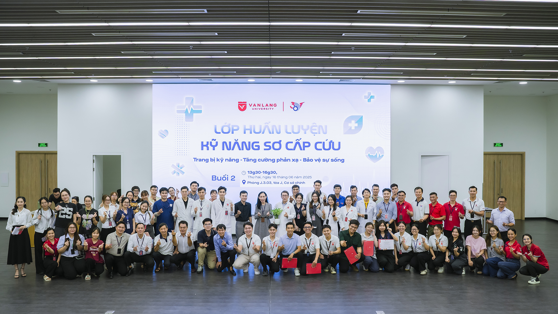 Tổng kết lớp Huấn luyện kỹ năng sơ cấp cứu